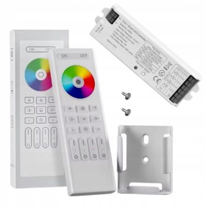 Sterownik 5w1 RGBCCT/MONO/RGB Zestaw Pilot + Odbiornik 12V/24V WiFi