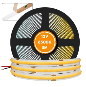 Taśma LED Neon COB 24V Zimna 5m Homogeniczna 6500k 12W Jakość Premium PRO