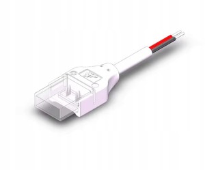 Złączka wodoodporna taśm COB LED 8mm PCB prosta jednostronna z kablem ip67