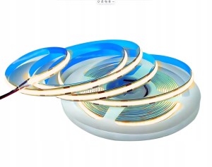 Taśma LED NEON COB Linia 24V 5500lm 50W 5M Rolka Pasek CIEPŁA 320 diod