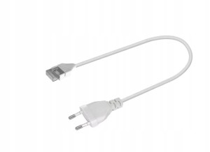 Złączka wodoodporna taśm COB LED 10mm prosta z wtyczką ip67 230V/12V/24V