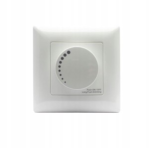 Włącznik/Ściemniacz LED ścienny podtynkowy TRIAC 300W do taśm LED 230V