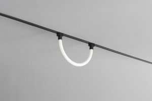 Neon świetlny 10W 4000K 180° CRI90+ czarny do szyny magnetycznej SLIM 