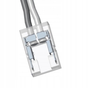 Złączka do taśm COB LED 8 mm jednostronna z przewodem