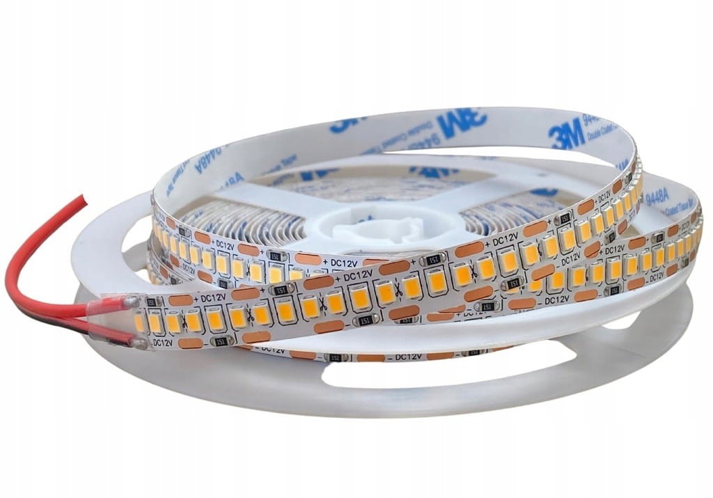 Taśma LED SMD 2835 12V 20W Neutralna 4000k 5m Jakość PREMIUM MEGA MOCNA 3M