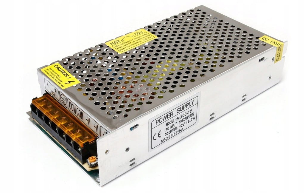 Zasilacz impulsowy przemysłowy LED 12V 200W 16,67A